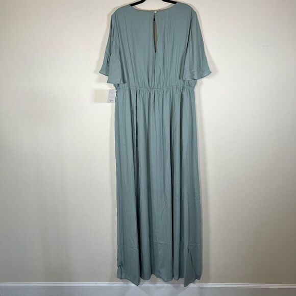 NWT Show Me Your MuMu Emily Empire Maxi Silver Sage XXXL - Picture 12 of 12
